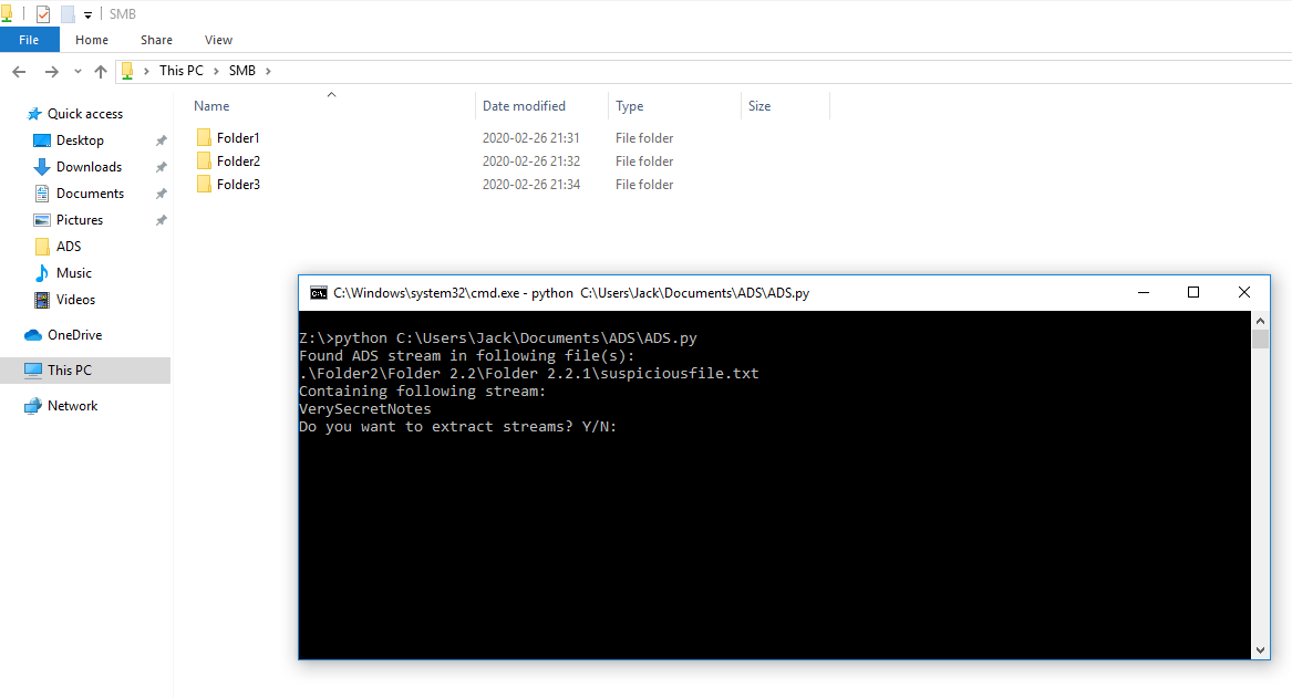 ADSpy SMB Example
